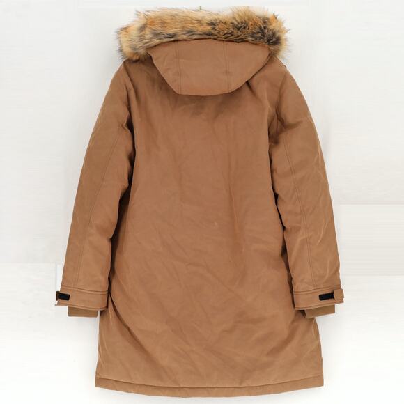 Michael Kors Men's Camel Faux Fur Trim Hooded Winter Puffer Parka Coat Size M - Picture 6 of 7
